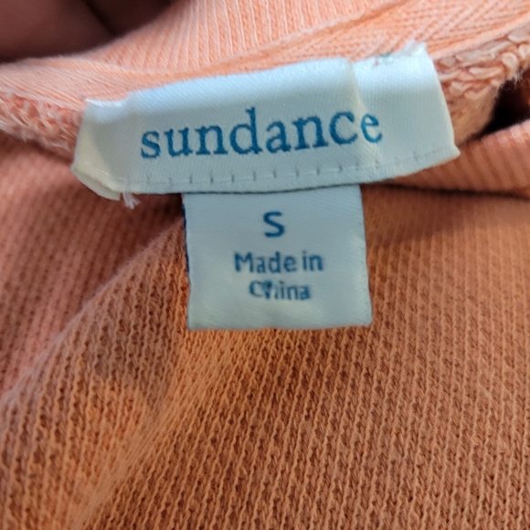 Sundance Clementine Fields Sweatshirt Womens Small Embroidered Flowers Orange - Picture 5 of 6